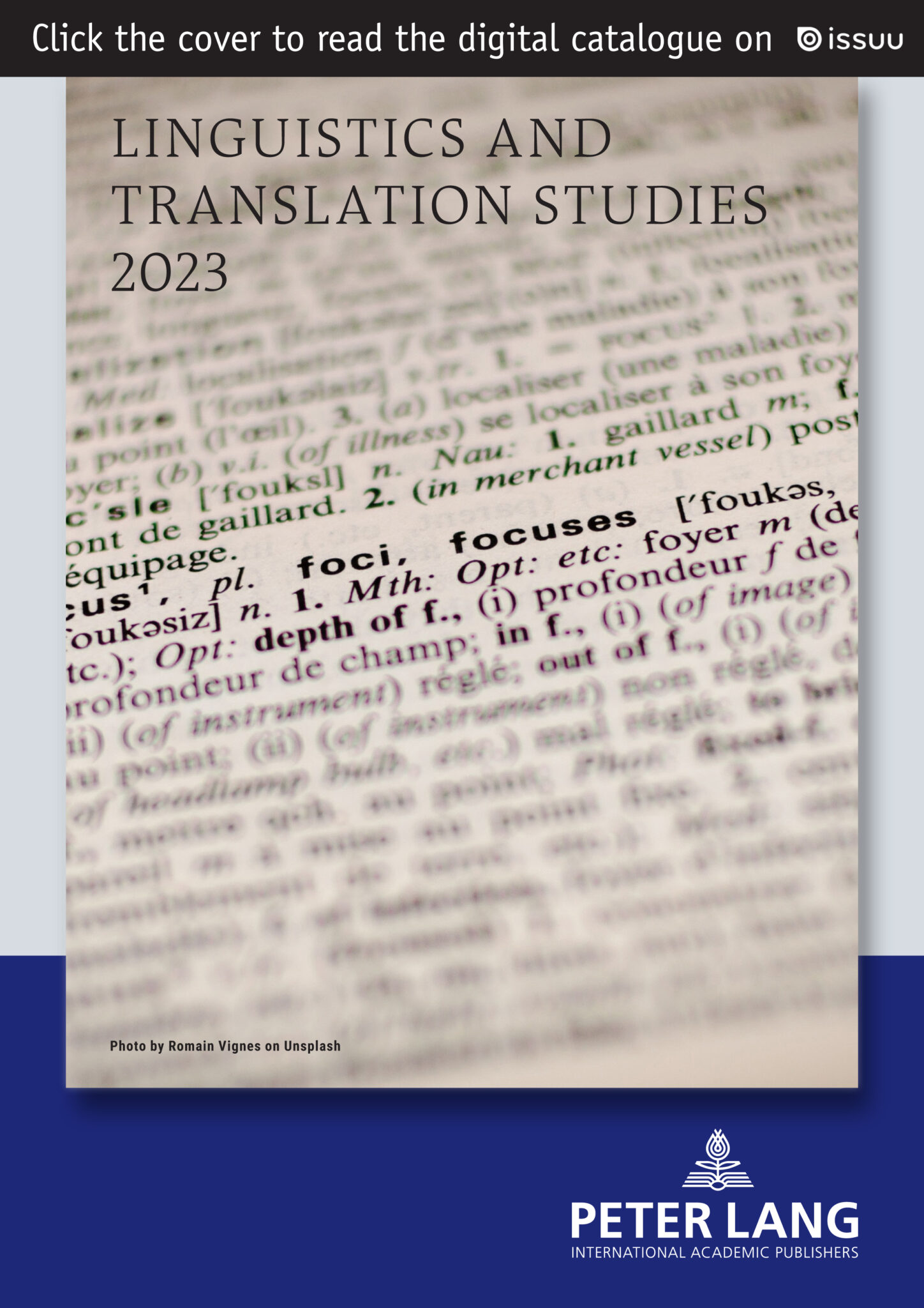 Subject Catalogues Peter Lang